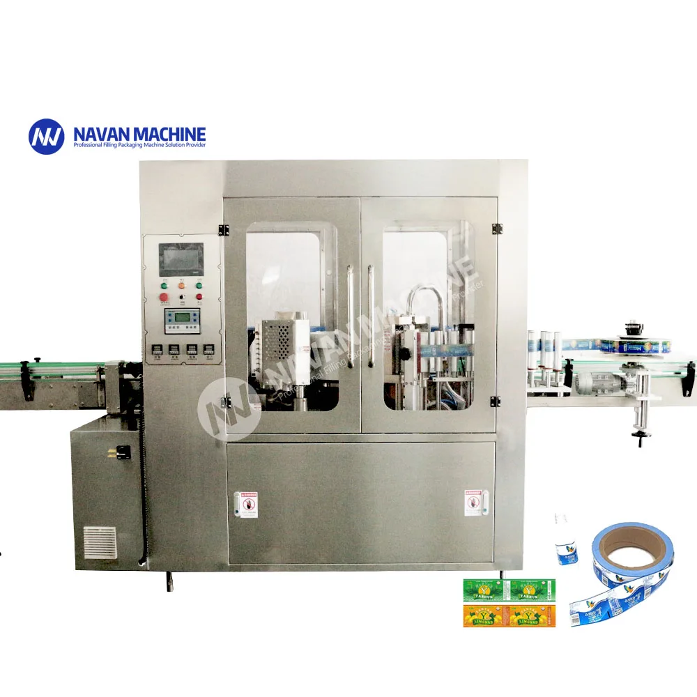 Automatic Plastic Glass Bottle OPP Labeling Machine Round Water Juice Beer Bottle Hot Melt Labeling Machine factory