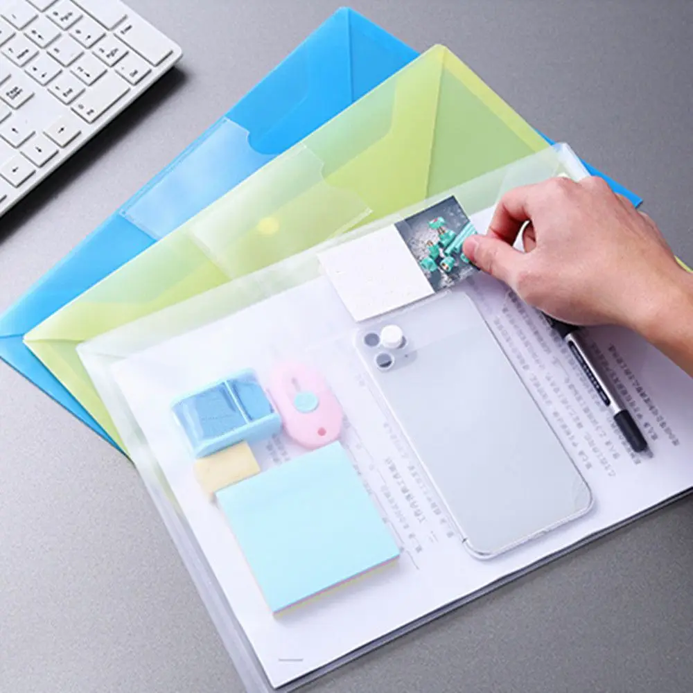 Plastic Mesh File Folder Custom Document Pvc Document Bags With Zipper for Documents and Receipt