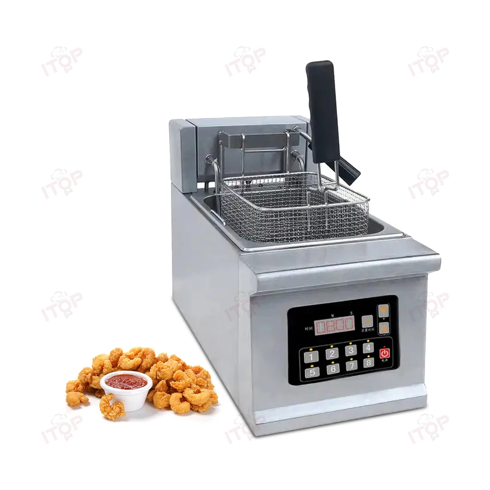 High Speed Automatic Lifting Electric Industrial Deep Fryer Oil Frying  Machine Fry Fish Chips Pot Chicken Oven for Sale