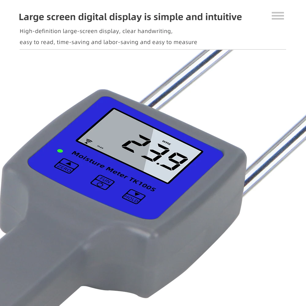 Tk100w 080 Lcd Display Portable Professional Digital Tobacco Grain