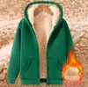 dark green zipper-up