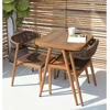 Table carrée marron