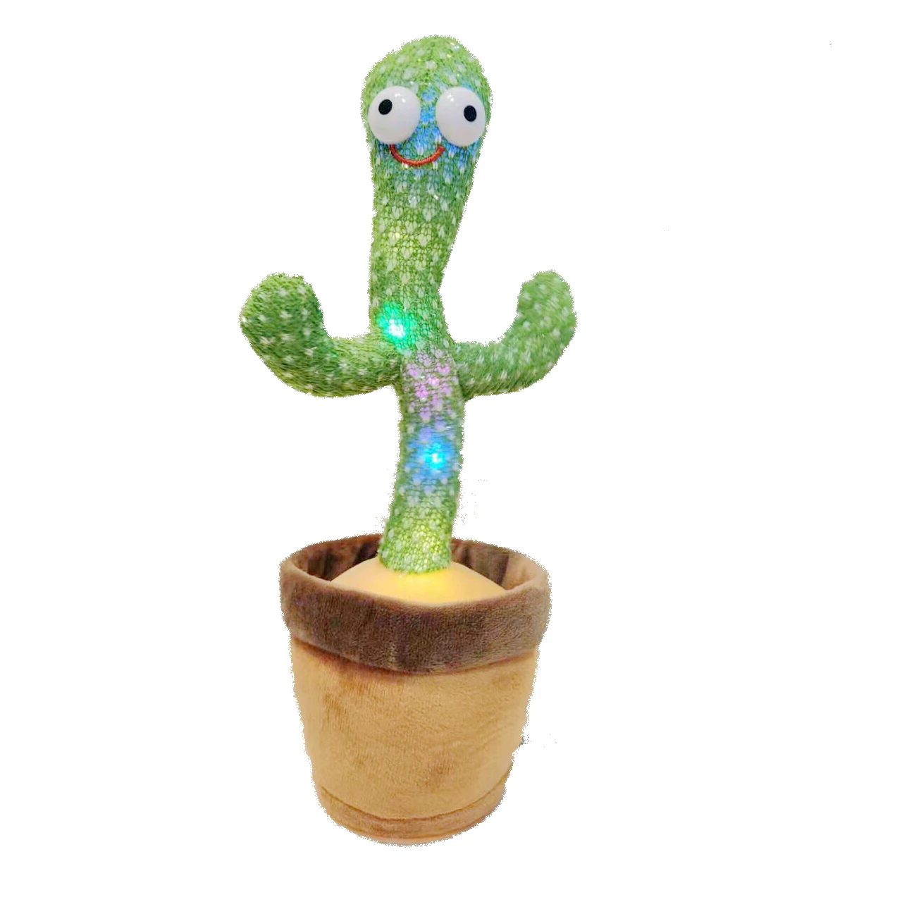 2024 Factory Custom High Quality Cactus Recording Stuffed Animal Toys PP Cotton Filled Animals That Sing Talk and Dance