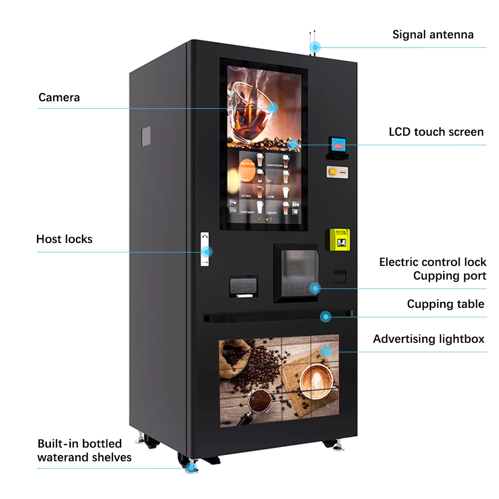 Wholesale Full Automatic Smart Commercial Operated Coffee Maker Vending