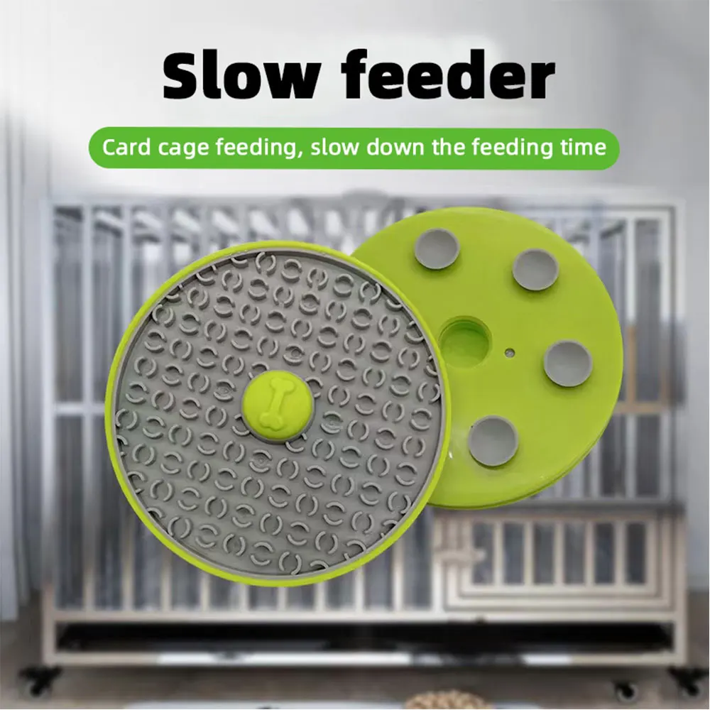 View of 2023 New Dog Crate Toy Cage Lick Mat Pet Dog Training Pad Aid Dog Treat ...