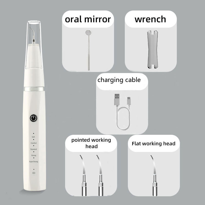 Home Portable Rechargeable Nettoyeur Dentaire Tooth Whitening Kit Tartar Plaque Remover aperçu 10