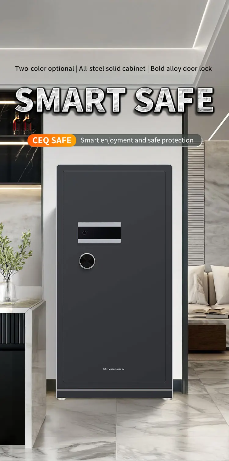 CEQSAFE Digital Password & Fingerprint Access All-Steel Home Office Safe Facial Recognition Anti-Theft WiFi Safe Box manufacture