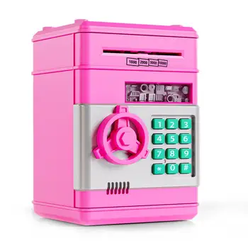 Hot Manufactures Electronic Piggy Bank Safe Money Box Children Digital Coins Cash Saving Safe Atm Piggy Bank