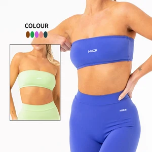 MIQI Custom Wholesale Sports Bra Strapless Yoga Bra No Strap Women Fitness Sports Bra