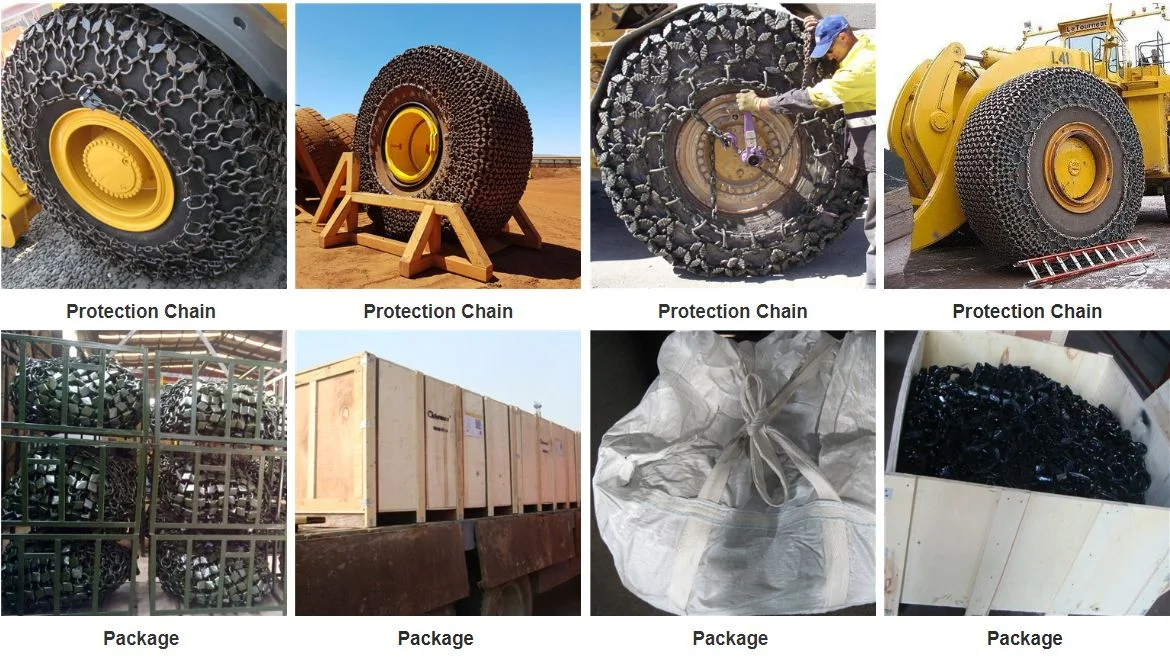 Heavy Duty Tyre Protection Chain for Loader/Earthmover/Dump Truck/Grader/Crane