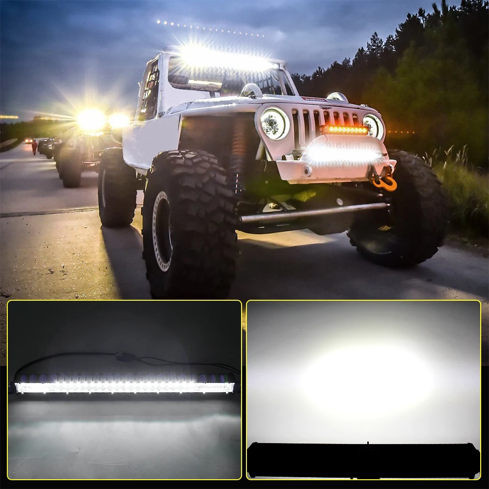 Hot Sale Double Row Slim Led Light Bar 6500k 32inch 12v Led Light Bar