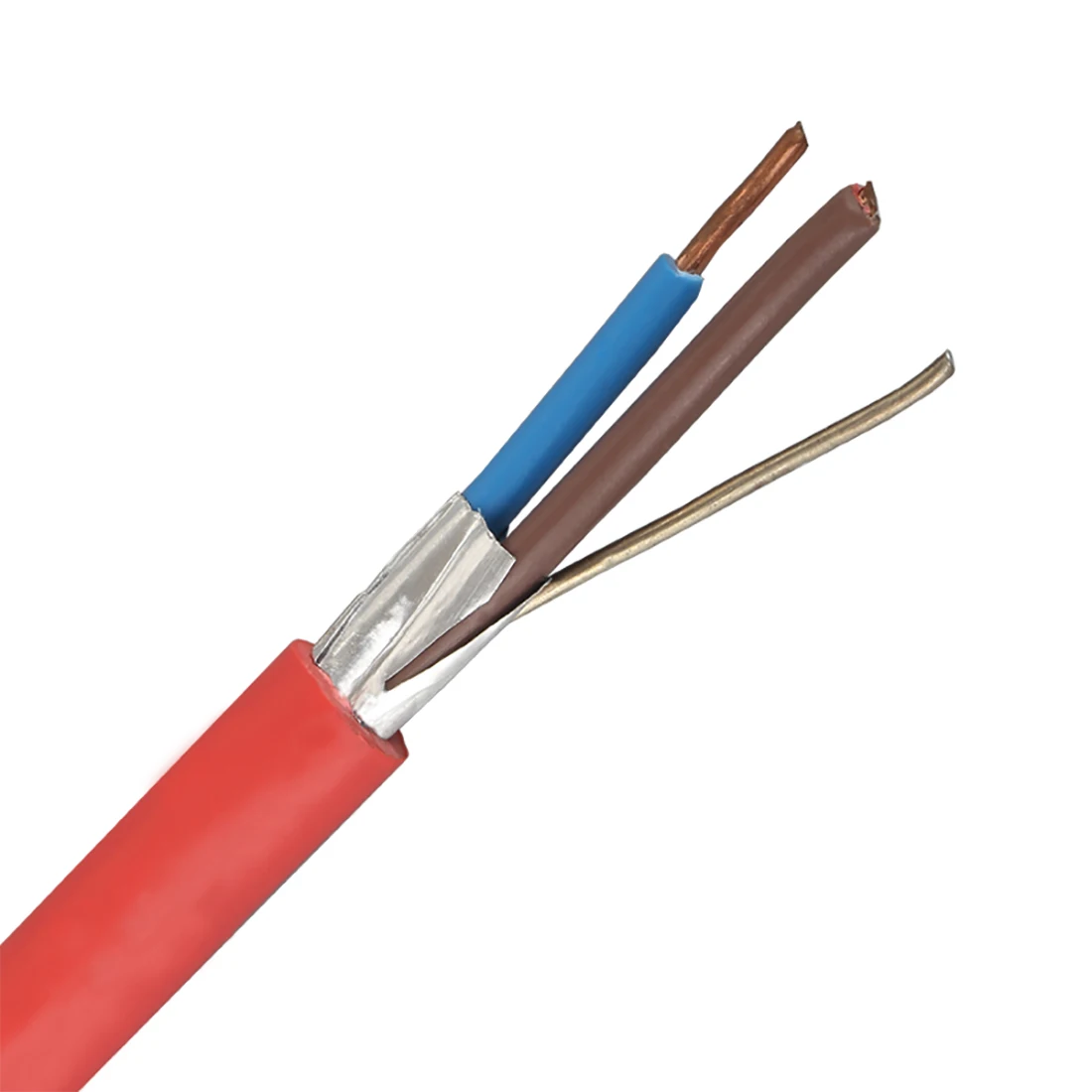 Fire Alarm Cable Fpl Fplr Fplp Fire Rated Cable Solid Red 2 Core 14/16 ...