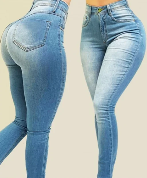 Custom Jeans 2024 Manufacturer Provides Highwaist Women's Denim Pencil Pants Women's Jeans Skinny