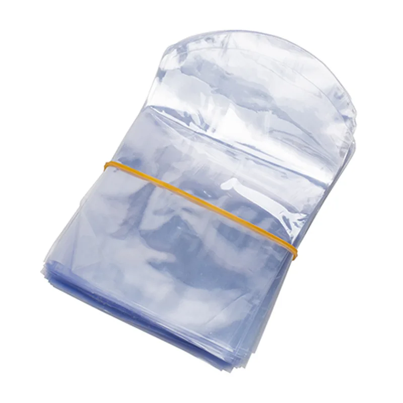 100 Pieces POF Plastic Shrink Film Bag Transparent Heat Seal Wrap Bag For Shoes Box