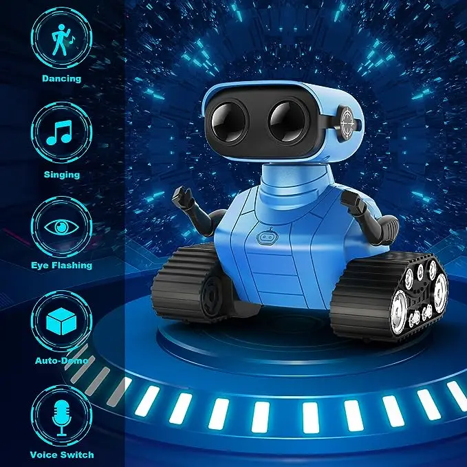 RC Robot Toy with Music & LED Eyes for Kids - Image 2