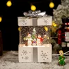 Caja de Regalo Grande Blanca - Muñeco de Nieve