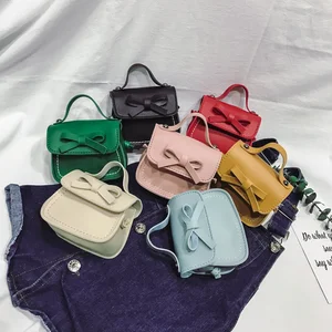 Bow-knot Cute Lady Crossbody Bag Women Fashion Little Girls Hand Bags Shoulder Wholesale Kids Bags and Purses