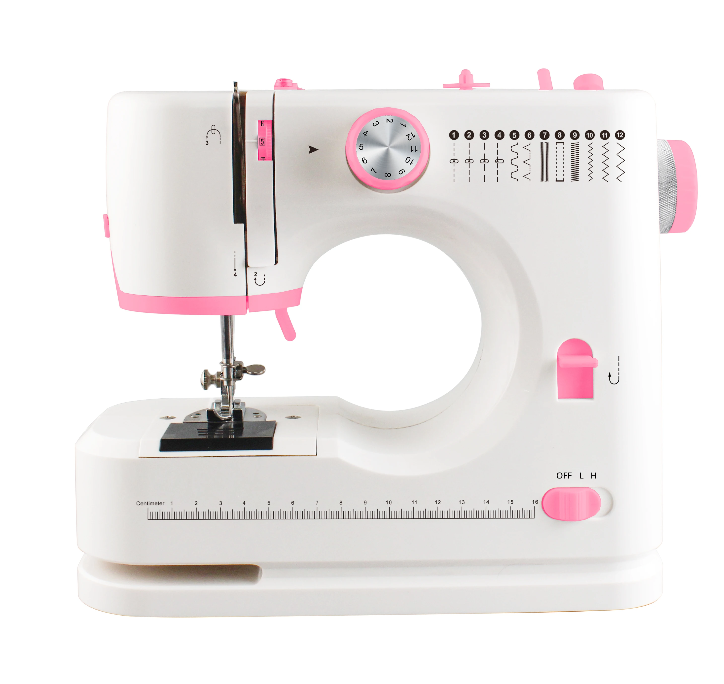 VOF FHSM-520 Automatic Portable Overlock Electronic Sewing Machine for Household with Presser Foot