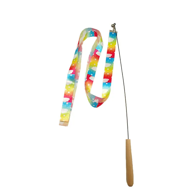 Новая игрушка для кошек фланелевая забавная палочка Интерактивная