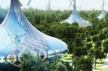 Modern Transparent ETFE and PVDF Membrane Material for Architectural Greenhouse Roof for Parks Outdoor Spaces Halls Hotels