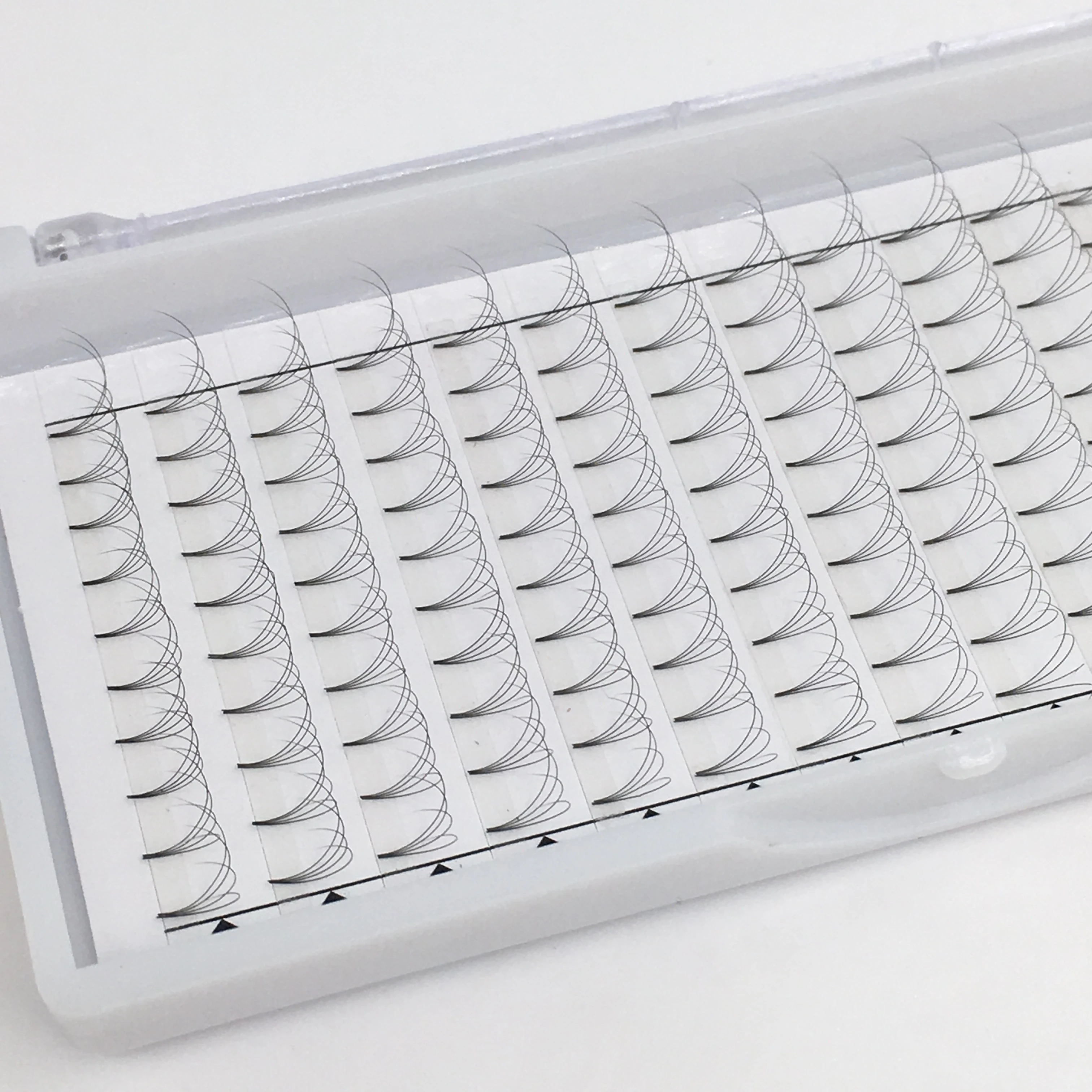 Профессиональные товары, накладные ресницы, норковый пушистый поставщик, Корея, полу4d, предварительно изготовленный вентилятор, 18 линий