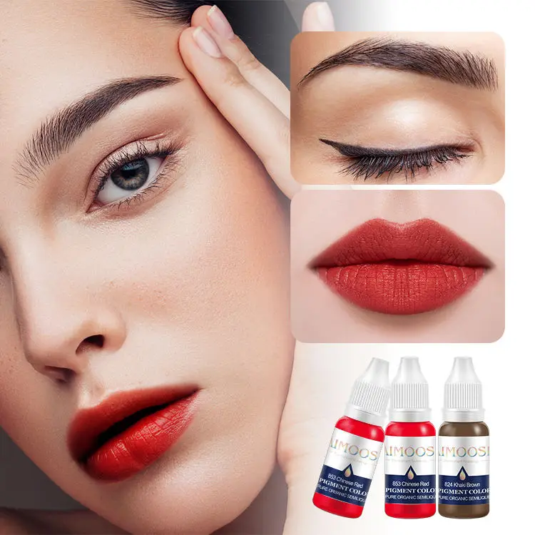 Частная марка Перманентный макияж Lnk микроблейдинг татуировка пигмент для бровей подводка глаз несколько цветов