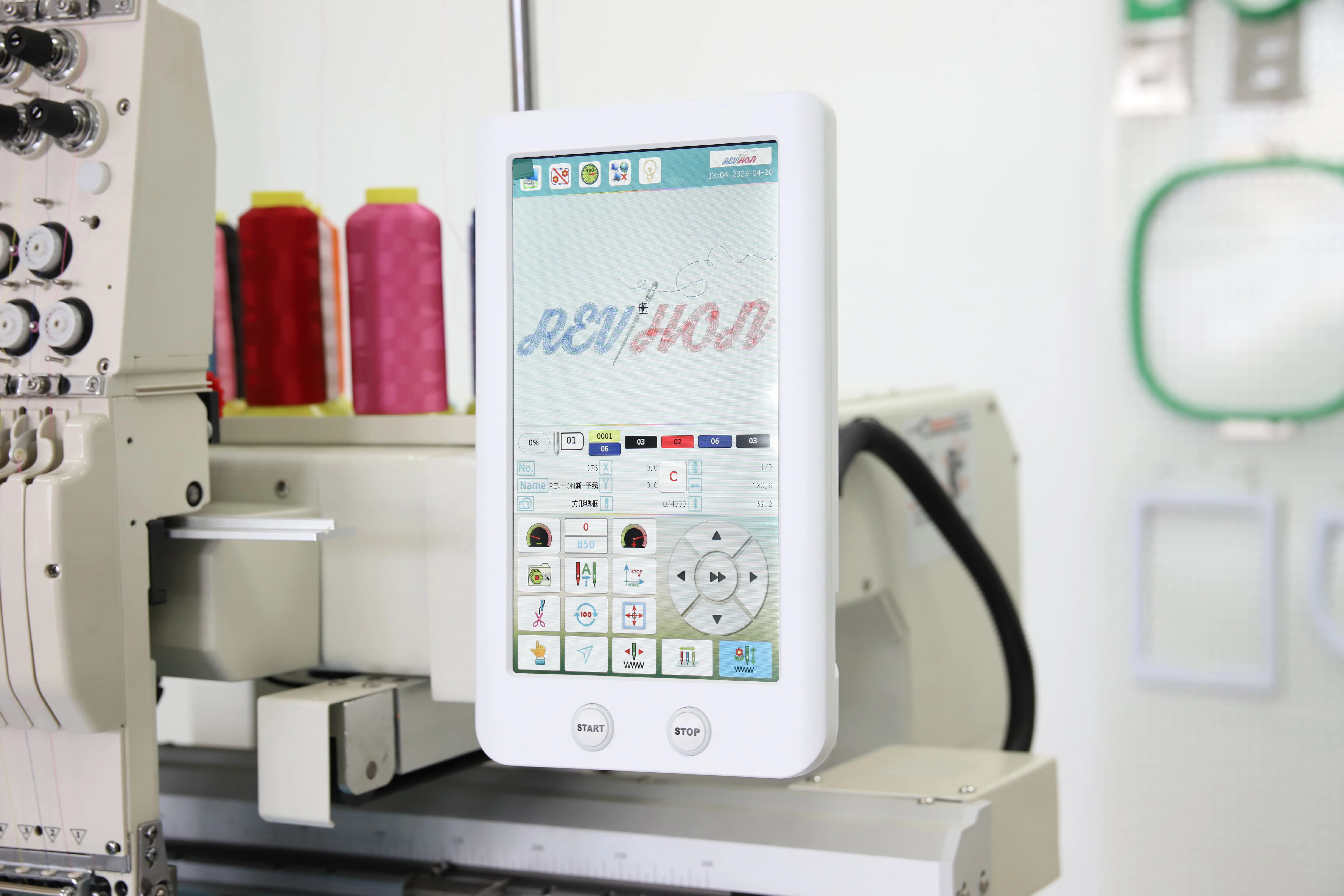 High Quality Single Head DAHAO Computer Sequin Embroidery Machine for Logo