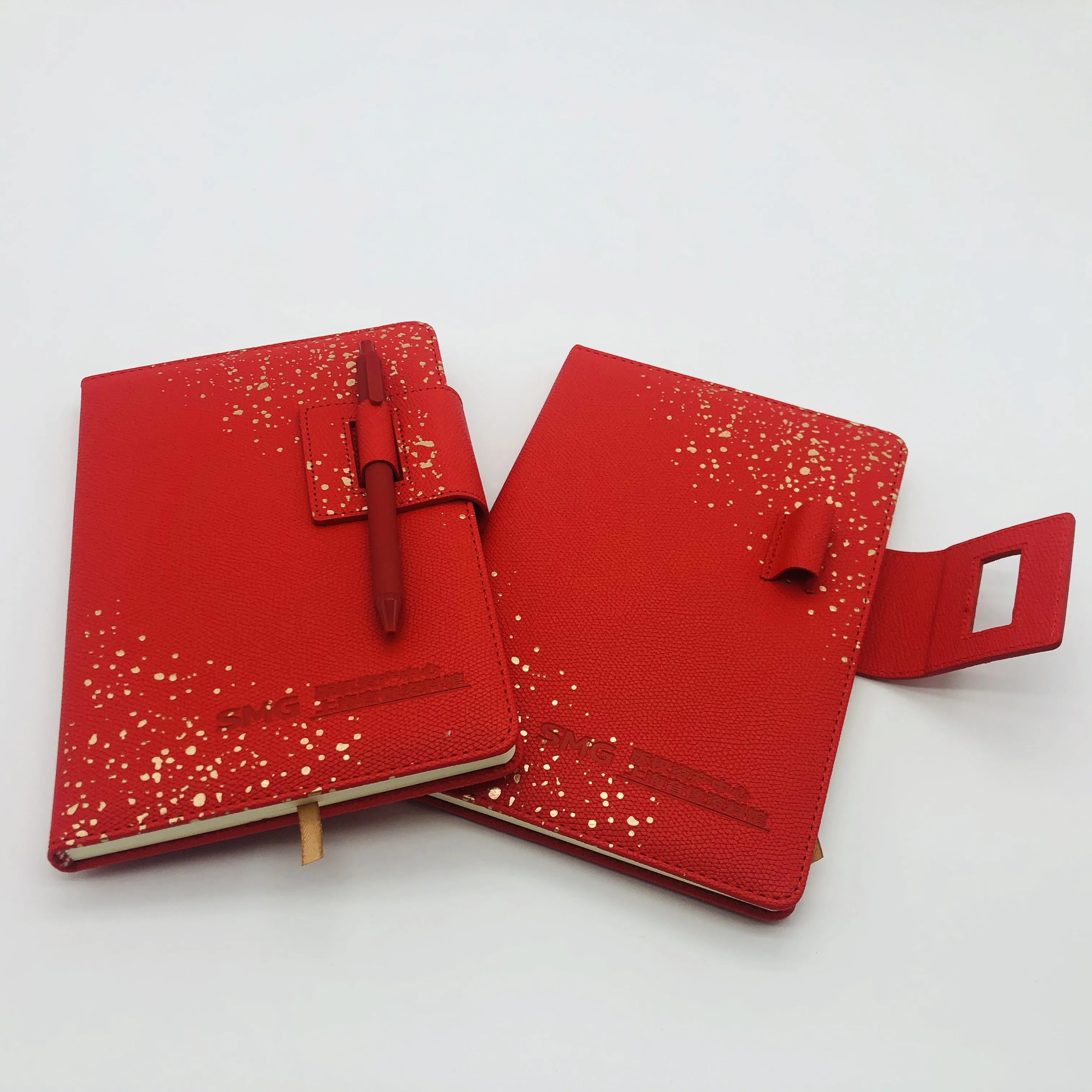 
 Пользовательский Печатный роскошный модный Печатный дневник из золотой фольги с ручкой  