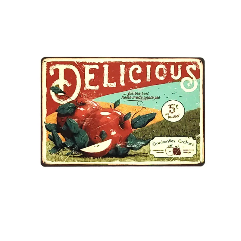 20x30cm Wholesale Antique Vintage Wall Sign Home Decor Tin Poster Metal Signs