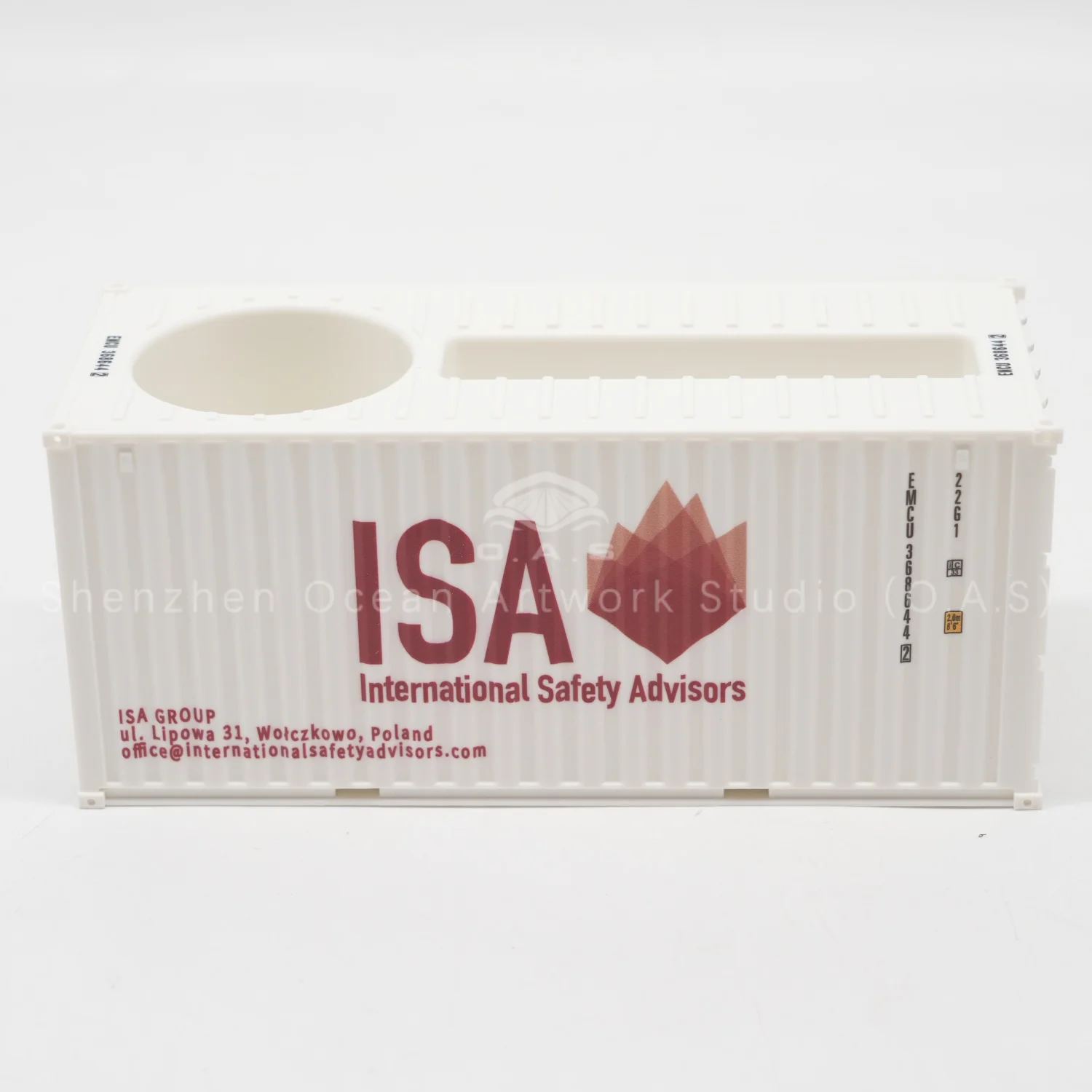 【L】ISA plastová skříňka na uskladnění, model ve měřítku 1:35, kontejner pro přepravu, továrna O.A.S, upravitelný držák na pero