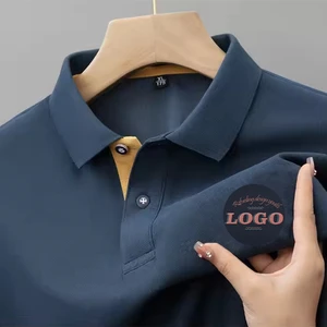Wholesale High Quality Blank Golf Polo T-shirt Customized Embroidered Logo Unisex Plain Cotton Business Custom Men's Polo Shirts
