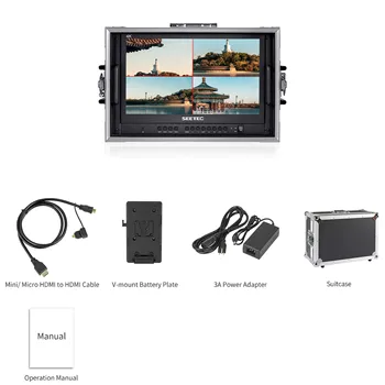 SEETEC ATEM156 15.6 Inch LCD Broadcast Monitor, 4K   Support, for Director Vision Mixing, OEM Supplier, Fast Delivery product image