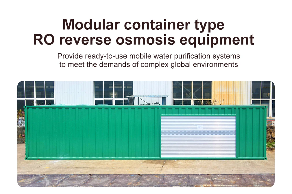 Containerized Drinking Water Purification System RO Water Treatment Plant Reverse Osmosis Machine for Industrial Water Filter factory