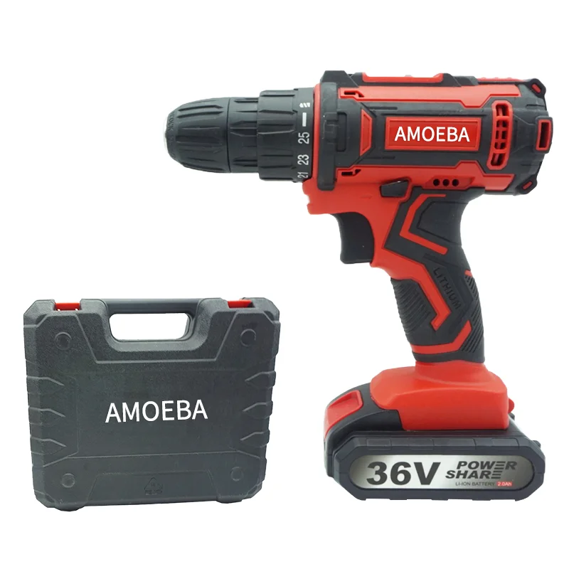 High Quality Li-Ion Rechargeable Cordless Drill Machine