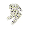 Base blanche avec imprimé parapluie violet et citron vert
