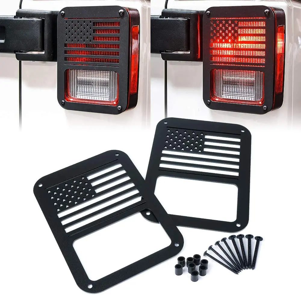 Black Tail Light Guards For Jeep Wrangler 07-17 Guard Light Accessories  Aluminum Alloy Taillights- Pair - Buy Guard Light For Jeep,For Jeep  Wrangler Jk Accessries,For Jeep Wrangler Light Accessories Product on  