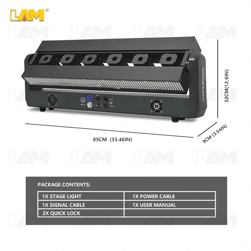 DJ Lights DMX Control 6 Head Laser Strobe Beam 3IN1 Effect Lighting 6 Eyes Red RGB Lazer Lights for Disco Bar Party