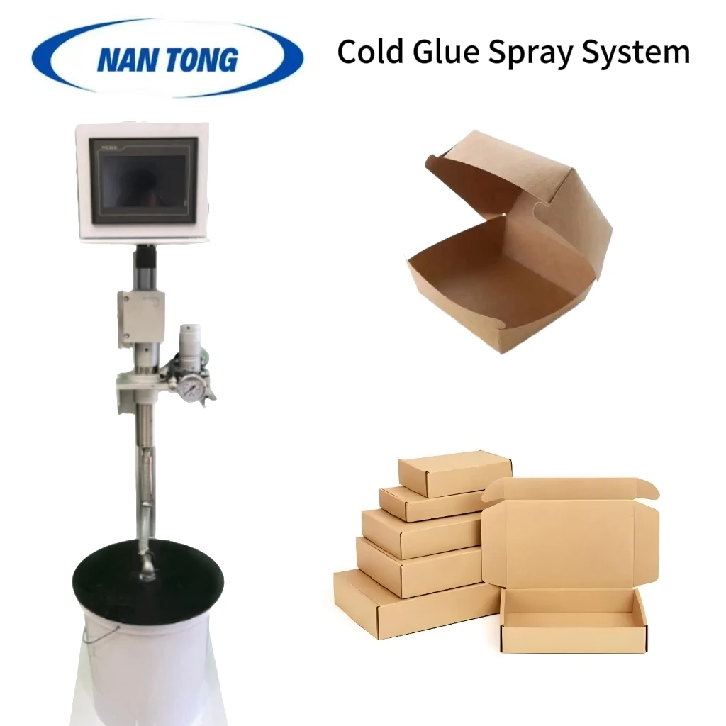 Automatic Pre-Cold Carton Box Folder Gluer New Colu Glue Spraying System