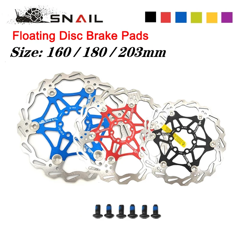 Snail Bike Scheibenbremse Rotor 160 Mm – Schwimmend, MTB, Violett, Aus 7075-T6 Stahl
