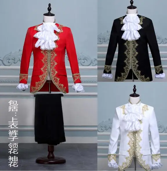 2022medieval Retro Prince Cosplay Costume New Victorian Noble Steampunk  Uniform Jacket Halloween Carnival Concert Stage Outfits - Cosplay Costumes  - AliExpress