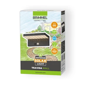 Vertak Exterior Wall Mounted Led Solar Power Outdoor Waterproof Bright Solar Wall Light