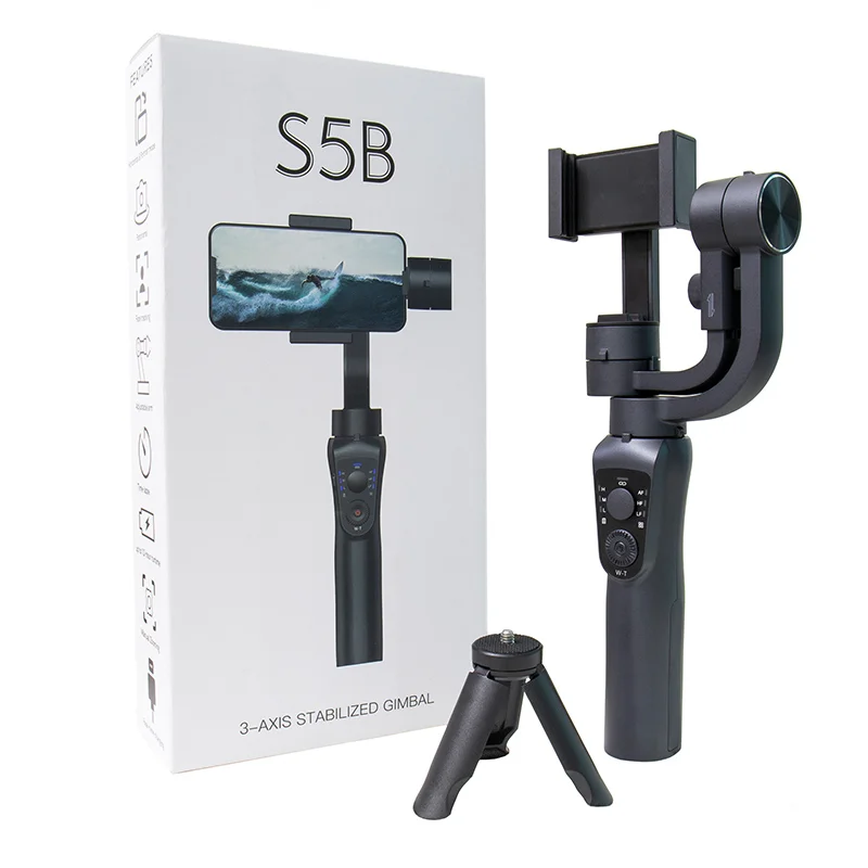 【値引き中】S5B 3-AXIS スタビライザー ジンバル Hot Sale S5B Gimbal Camera Stabilizer - Face Tracking Selfie Stick