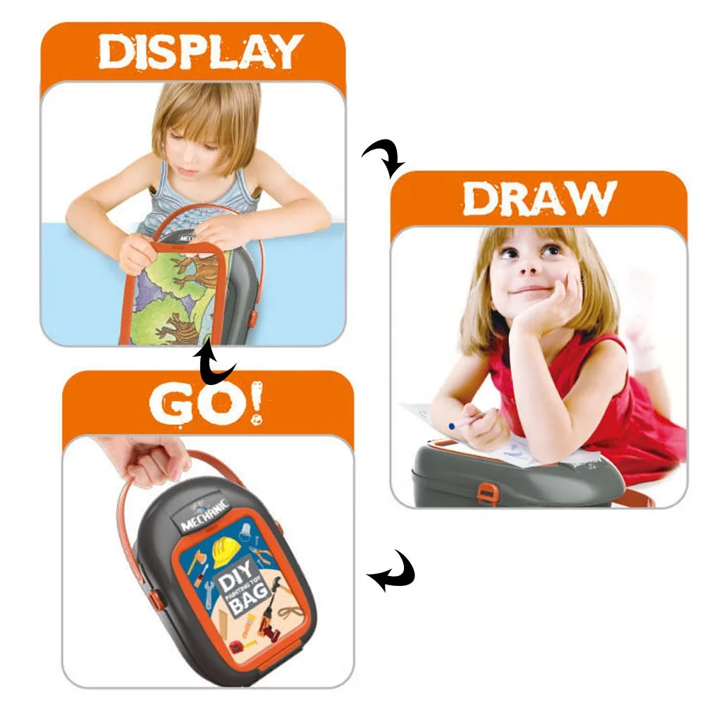 Новое поступление ручная сумка для ремонта ролевых игр своими руками механический Пластиковый Ящик игрушек набор инструментов чемодан