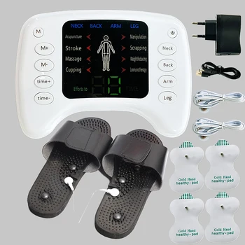 2 Channel Nerve Tens Unit Ems Physical Therapeutic Low Frequency ...