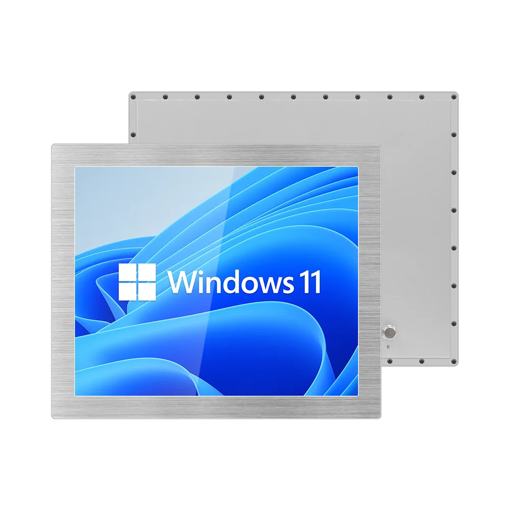 Window Sliver Computer 17 Inch Full Waterproof Sliver Industrial All In One Panel Pc With Cnc ...