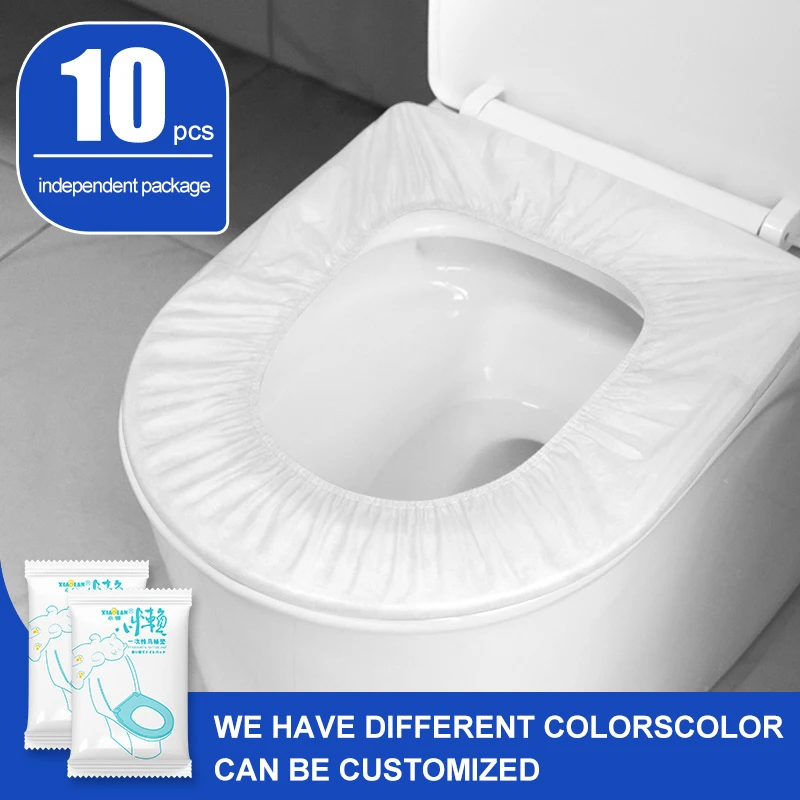 Factory Customized Shared Toilet Cover Pads Portable Folding Flushable Dissolving  Travel Hotel Disposable Toilet Cover Seat