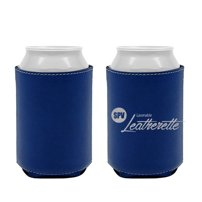 Laserable Leatherette Can Cooler Blanks Stubby Holder Laser Engraving Insulated Cover