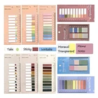 New Arrival Multiple Uses Customized Color Note Pads Transparent Sticky Notes With Back Card