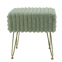 High Quality Storage Sets Ottoman With Gold Legs Footrest Pouf for Bedroom Living Room