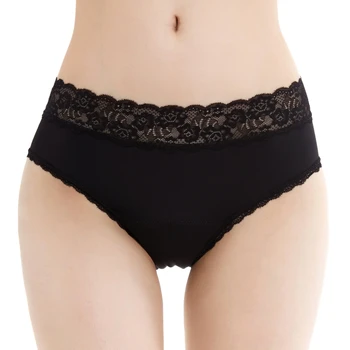 Breathable Women Absorption 4 Ply Panty Girls Leak Proof Plus Size Sanitary  Bamboo Fiber Menstrual Period Panties Underwear